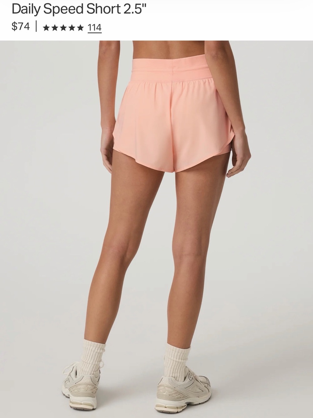 VUORI Daily Speed Short 2.5" SIZE MEDIUM - Picture 5 of 8